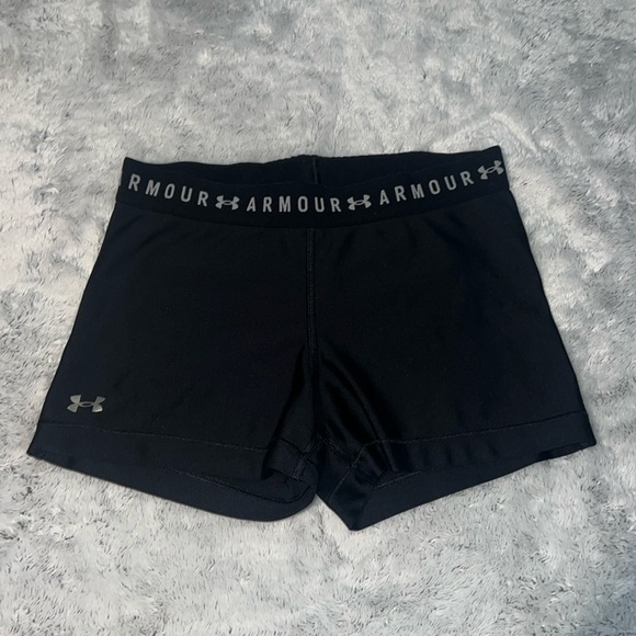 (M) Under Armour Black Biker Shorts - Picture 1 of 5